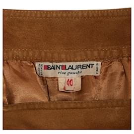 Yves Saint Laurent-GOLD SUEDE PERFECT FR36-Caramel