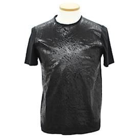 Balenciaga-[BALENCIAGA] Balenciaga Short-sleeved T-shirt Noise Coating Black Size XS 14SS 100% Cotton Tops-Black
