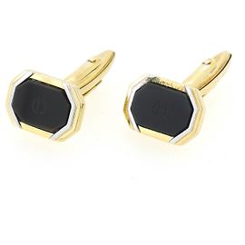 [Usato] Gemelli Uomo Nero Oro Argento CD Mark Dior Uomo Donna Marca Nero D'oro