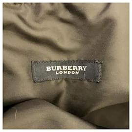Burberry-Cabas Burberry en tissu bleu et multicolore-Bleu,Multicolore