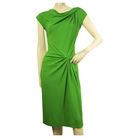 Michael Kors-Michael Kors Green Draped Details Cap Sleeves Knee Length dress size 6-Green