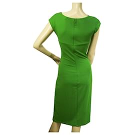 Michael Kors-Michael Kors Green Draped Details Cap Sleeves Knee Length dress size 6-Green