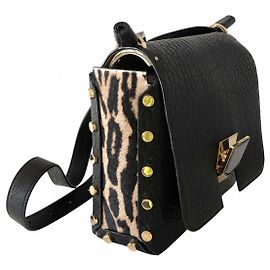 Jimmy Choo Lockett Lederhandtasche Schwarz