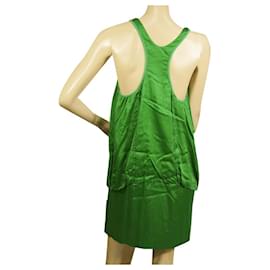 Stella Mc Cartney-Stella McCartney Débardeur dos nageur sans manches vert Mini longueur taille de robe 40-Vert clair