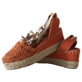 Ralph Lauren Espadrille compensée Orange