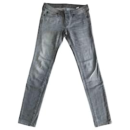 7 For All Mankind-schlanke Jeans-Hellgrün