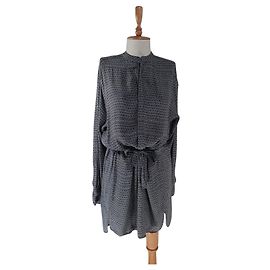 Robe Noa Noa Bleu Gris Viscose Bleu Gris