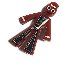 Broche Prada Rouge