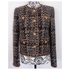 Chanel-Giacca in tweed di CHANEL-Nero,Multicolore