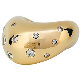 Bague Fred, "Mouvementée", or jaune, diamants. Autre