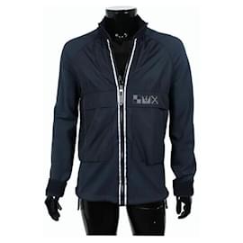Louis Vuitton-Men's Large Navy Blue LV America's Cup Zip Up Jacket-Other