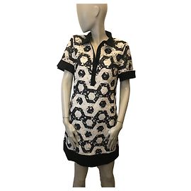 Anne Fontaine guipure dress Black White