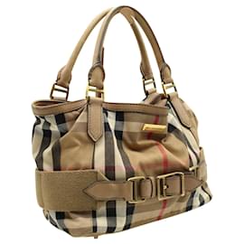 Burberry-Bolso tote clásico a cuadros marrón-Castaño