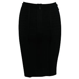 Herve Leger FALDA CORTA NEGRA Negro