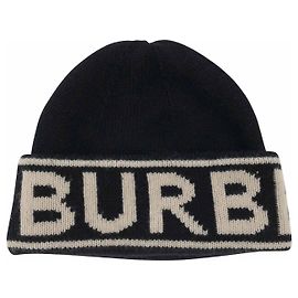 Burberry beanie in black cashmere Black