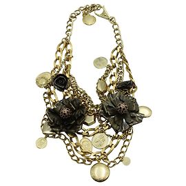 Dolce & Gabbana Collier multi-chaînes métallisé doré avec médaillons Doré Métallisé