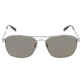 Montblanc Aviator-Style Acetate Sunglasses Silvery Metallic