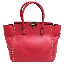 Valentino Bright/Neon Pink Rockstud Tragetasche Pink