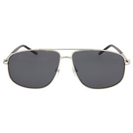 Montblanc Gafas de sol de metal estilo aviador Plata Metálico