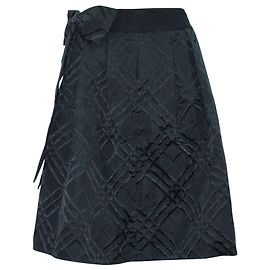Ted Baker Jupe Texturée Avec Noeud Dans Le Dos Noir