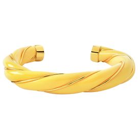 Aurelie Bidermann Bracelet Diana en Bakélite Jaune Jaune