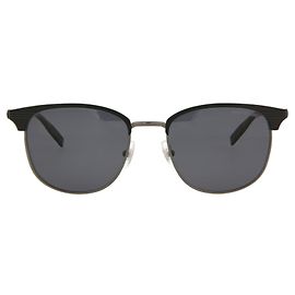 Montblanc Square-Frame Metal Sunglasses Black
