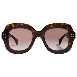 Alaïa Óculos de sol em acetato marrom Marrom