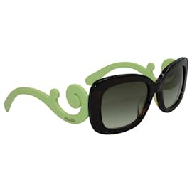 Prada-Green Baroque Sunglasses-Green