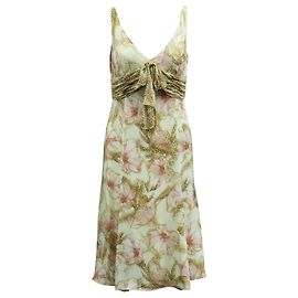 Escada Vestido veraniego de seda con estampado floral Otro
