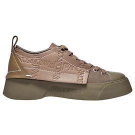 JW Anderson Baskets Basses en Toile Kaki Vert Kaki