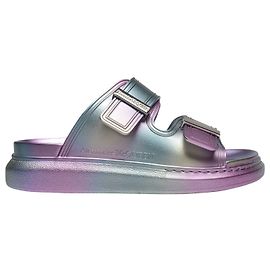 Alexander Mcqueen Scivoli in PVC Argento Metallico