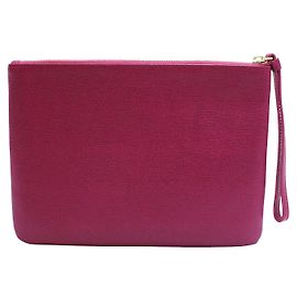 Furla Conjunto de duas pulseiras de couro fúcsia Rosa