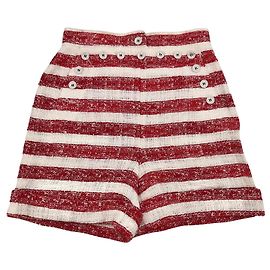 Short de marinheiro Dolce & Gabbana com listras vermelhas e brancas Vermelho
