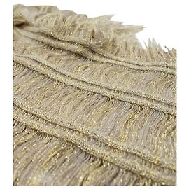 Missoni Xaile dourado com franjas Dourado Metálico