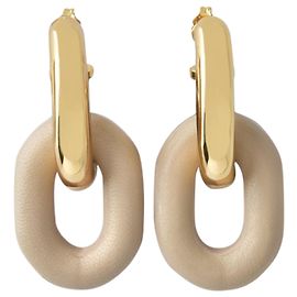 Paco Rabanne Pendientes Eslabón Xl Dorado Dorado Metálico