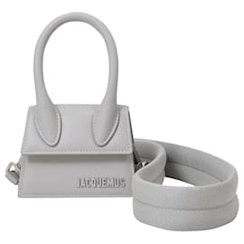 Jacquemus-Le Chiquito Homme in Grey Leather-Grey