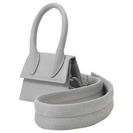 Jacquemus-Le Chiquito Homme in Grey Leather-Grey