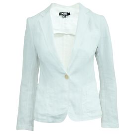 Dkny Blazer de linho branco Branco
