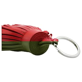 Hermès-Red Carmen Key Ring/ Bag Charm-Red