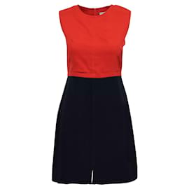 Céline-Red and Navy Blue Dress-Red