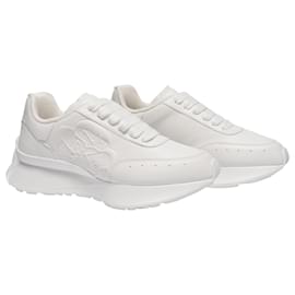 Alexander Mcqueen-Zapatillas Oversize - Alexander Mcqueen - Blanco - Cuero-Blanco