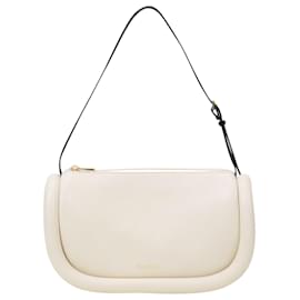 JW Anderson-The Bumper Baguette in Off White and Black Leather-Black