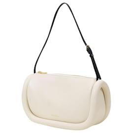 JW Anderson-The Bumper Baguette in Off White and Black Leather-Black