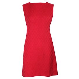 Gianni Versace Vestido Vintege Red Shift Vermelho