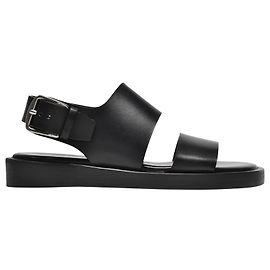 Ann Demeulemeester Sandali Lore in Pelle Nera Nero