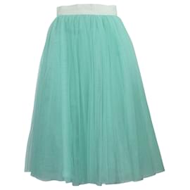 D&G-Mesh Fabric Mint Midi Skirt-Other