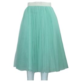 D&G-Mesh Fabric Mint Midi Skirt-Other