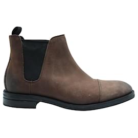 Cole Haan-Brown Slip-on Boots-Brown