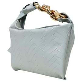 JW Anderson-Small Chain Hobo in Blue Leather-Blue