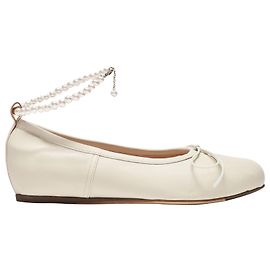Simone Rocha Ballerina aus beigem Leder Beige